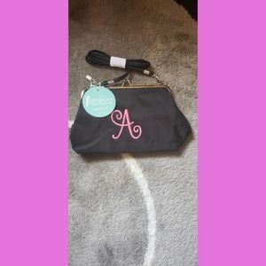 Initials, Inc. small clutch  Black and Pink